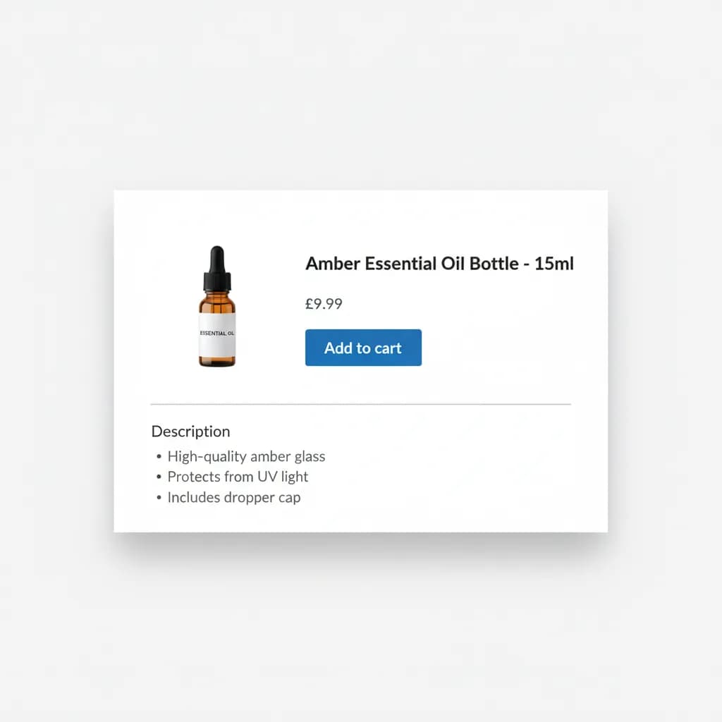WooCommerce Produktseite mit Standard-Hersteller-Text